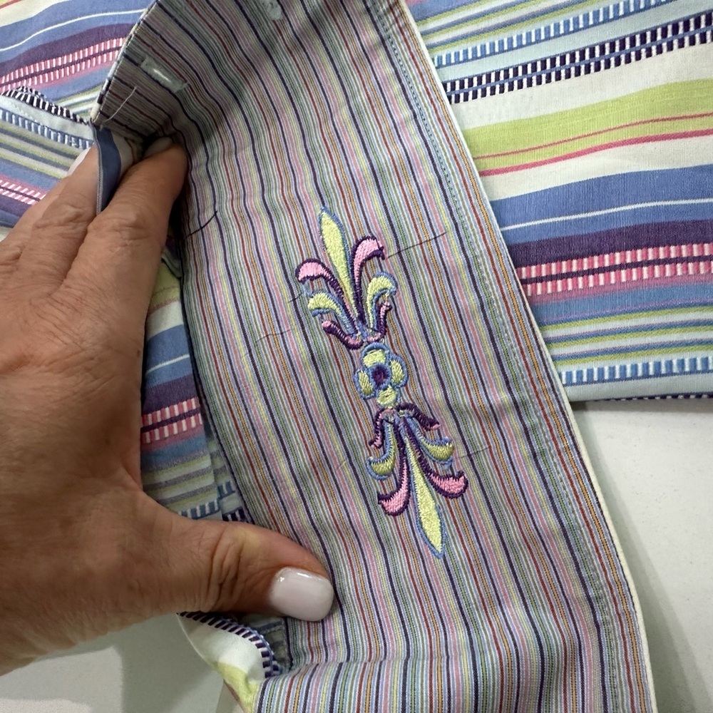 Robert Graham Multicolor Striped Button Down Shirt - Picture 5 of 7